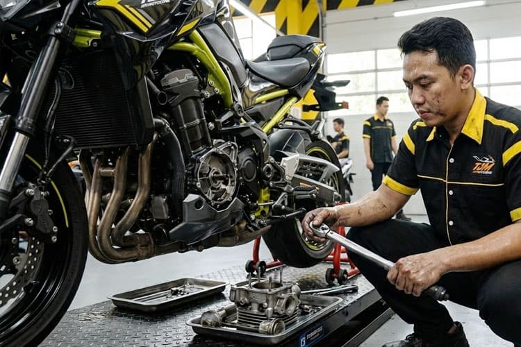 TJM Motozone Hadirkan Servis Motor Modern yang Nyaman dan Presisi