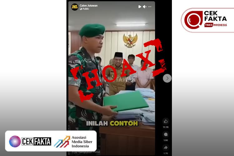 CEK FAKTA: Hoaks AI! TNI Menangkap dan Audit Kepala Desa Menyelewengkan Dana Desa