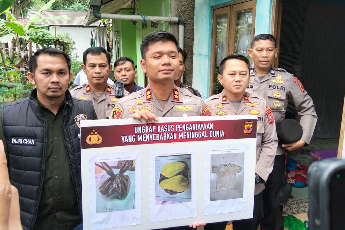 Polres Cianjur Ungkap Kasus Penganiayaan Maut Gegara Labu Siam di Cugenang